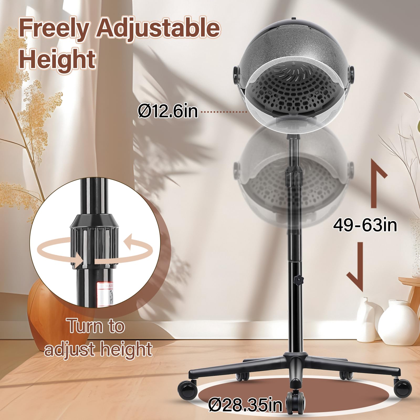 Amazon.com : Hooded Hair Dryer, Professional Standing Hair Dryers